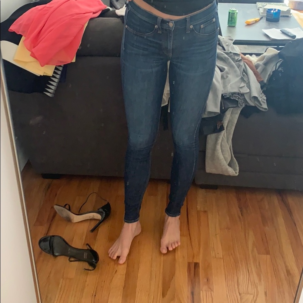 Rag and bone high rise skinny jeans